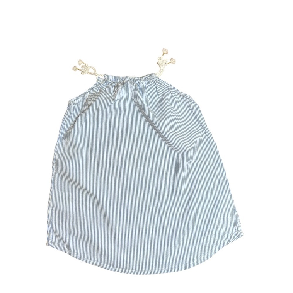 H&M Girls Blue White Striped Halter Top Size 4–5Y
